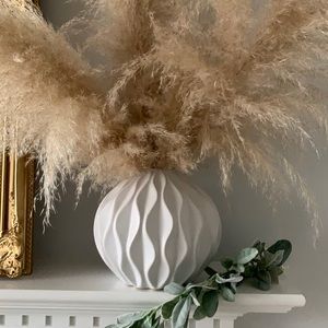 Ceramic modern vase off white mid century style domenech. Holidays. Bohemian.